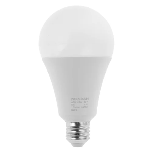لامپ ال ای دی (LED) 12 ولت 20 وات مصباح کد 12V مدل DC پایه معمولی (E27)