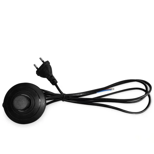 سیم دارای کلید پدالی بین راهی به همراه دوشاخه مخصوص چراغ مطالعه و آباژور به طول 180 سانتی متر