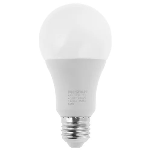 لامپ ال ای دی (LED) 24 ولت 12 وات مصباح کد 12V-24V مدل AC/DC پایه E27