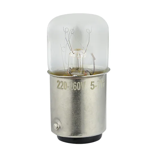 لامپ سیگنال رشته ای 220/260 ولت 5/7 وات کد T16X35MM پایه خاری دو کنتاکت (BA15D)