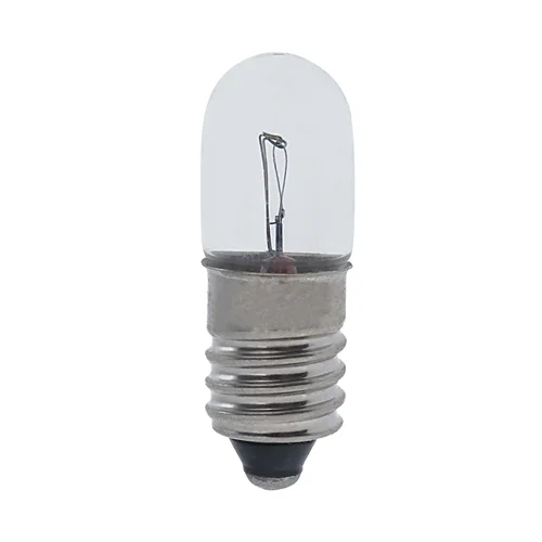 لامپ سیگنال رشته ای 110/160 ولت 20 میلی آمپر مدل استوانه ای (Tubular) کد T10X28MM پایه پیچی (E10)