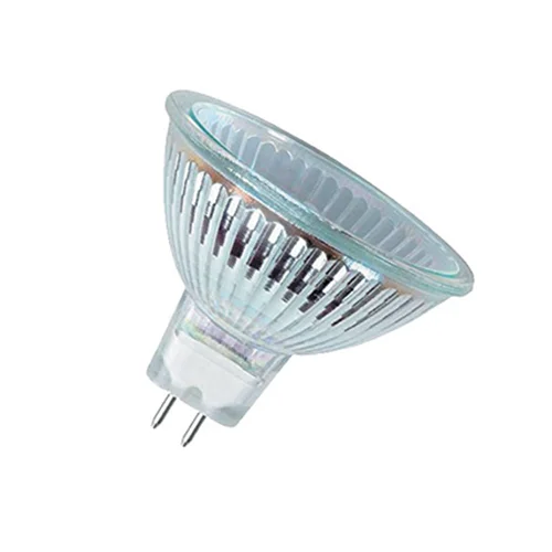 لامپ هالوژن رنگی 12 ولت 35 وات لاله نور مدل کاسه کوچک (MR11) پایه سوزنی (GU4)