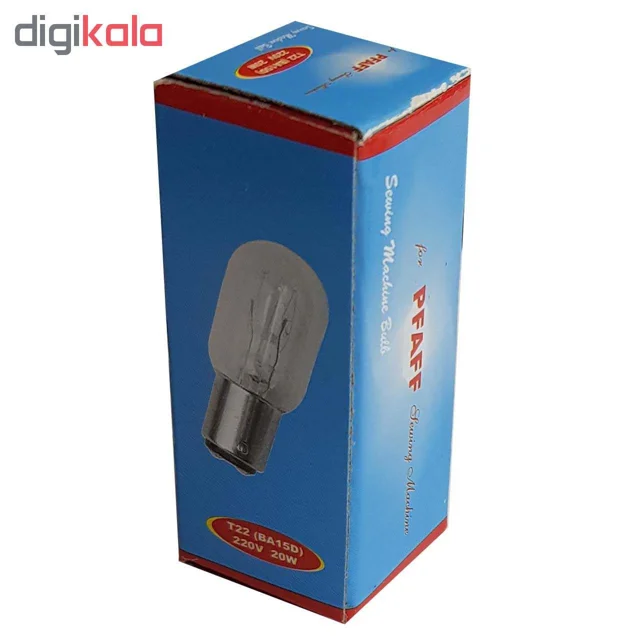 قیمت و خرید لامپ چرخ خیاطی 220 ولت 20 وات مدل شیشه شفاف کد T22x55 پایه خاری (BA15d)