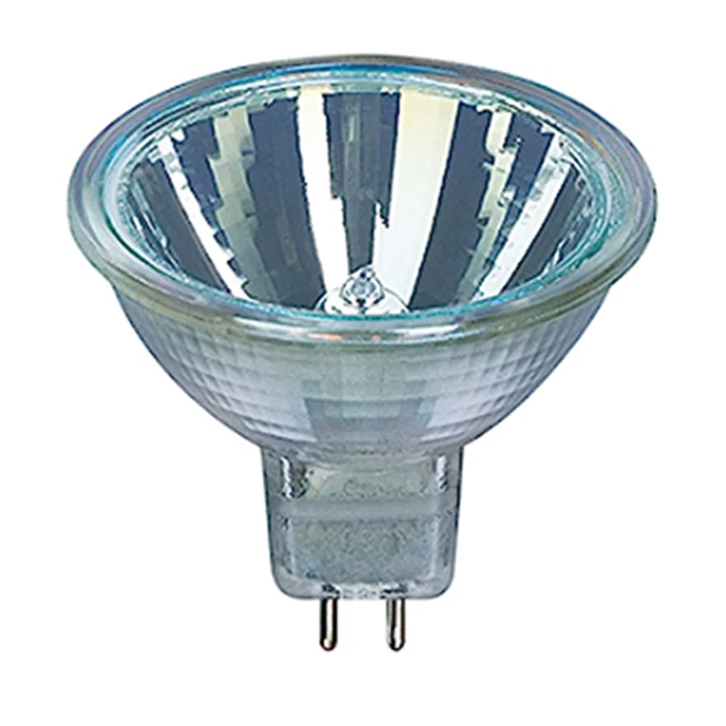 لامپ هالوژن 12 ولت 50 وات اسرام کد 41870WFL مدل کاسه ای (MR16) پایه سوزنی (GU5.3)