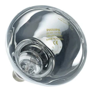 قیمت و خرید لامپ مادون قرمز (InfraRed) 2۵۰ وات فیلیپس (PHILIPS) مدل شیشه ساده پایه معمولی (E27)
