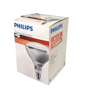 قیمت و خرید لامپ مادون قرمز (InfraRed) 2۵۰ وات فیلیپس (PHILIPS) مدل شیشه ساده پایه معمولی (E27)