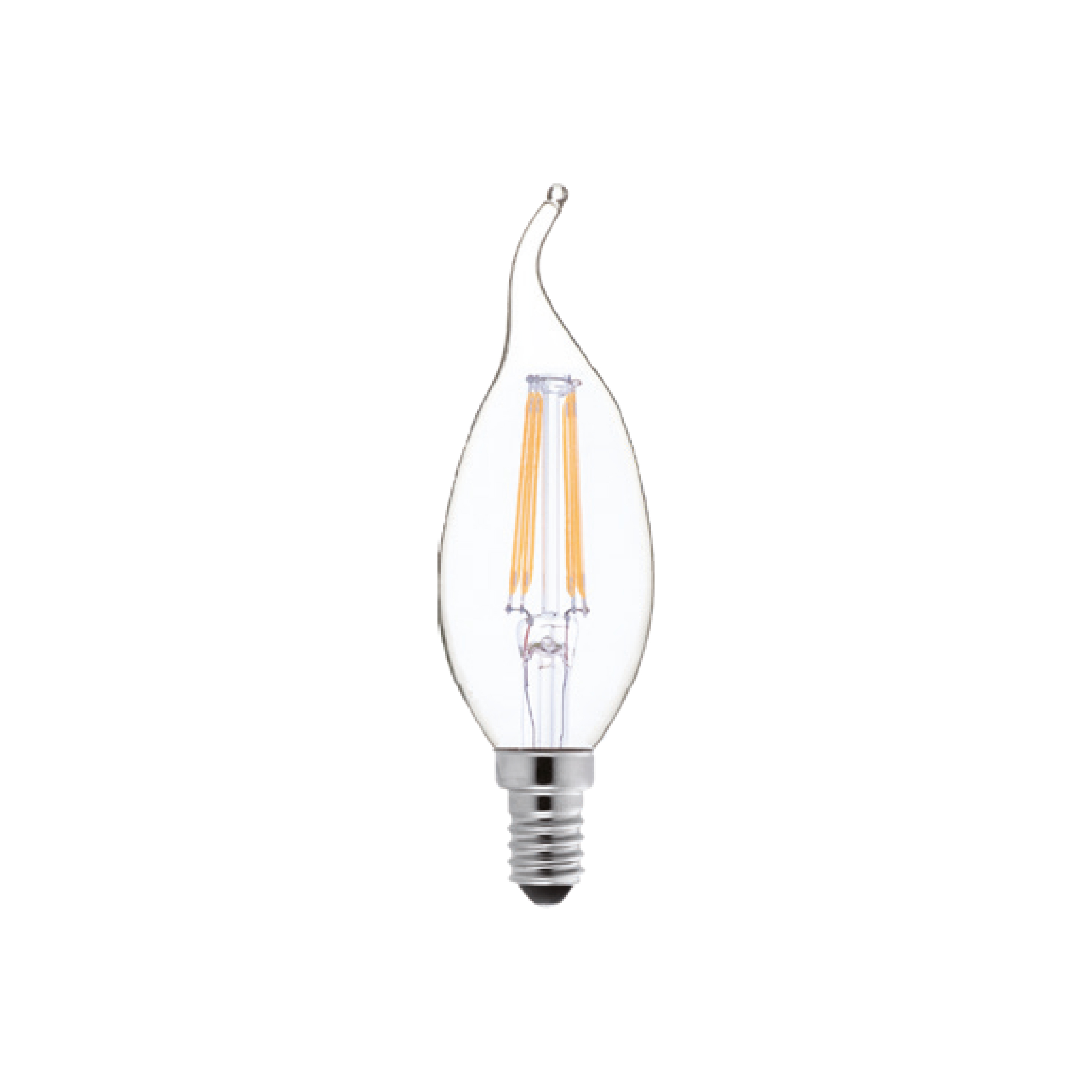 لامپ اشکی فیلامنتی ۴.۵ وات شعاع مدل SH-CF35-4.5W پایه شمعی (E14)