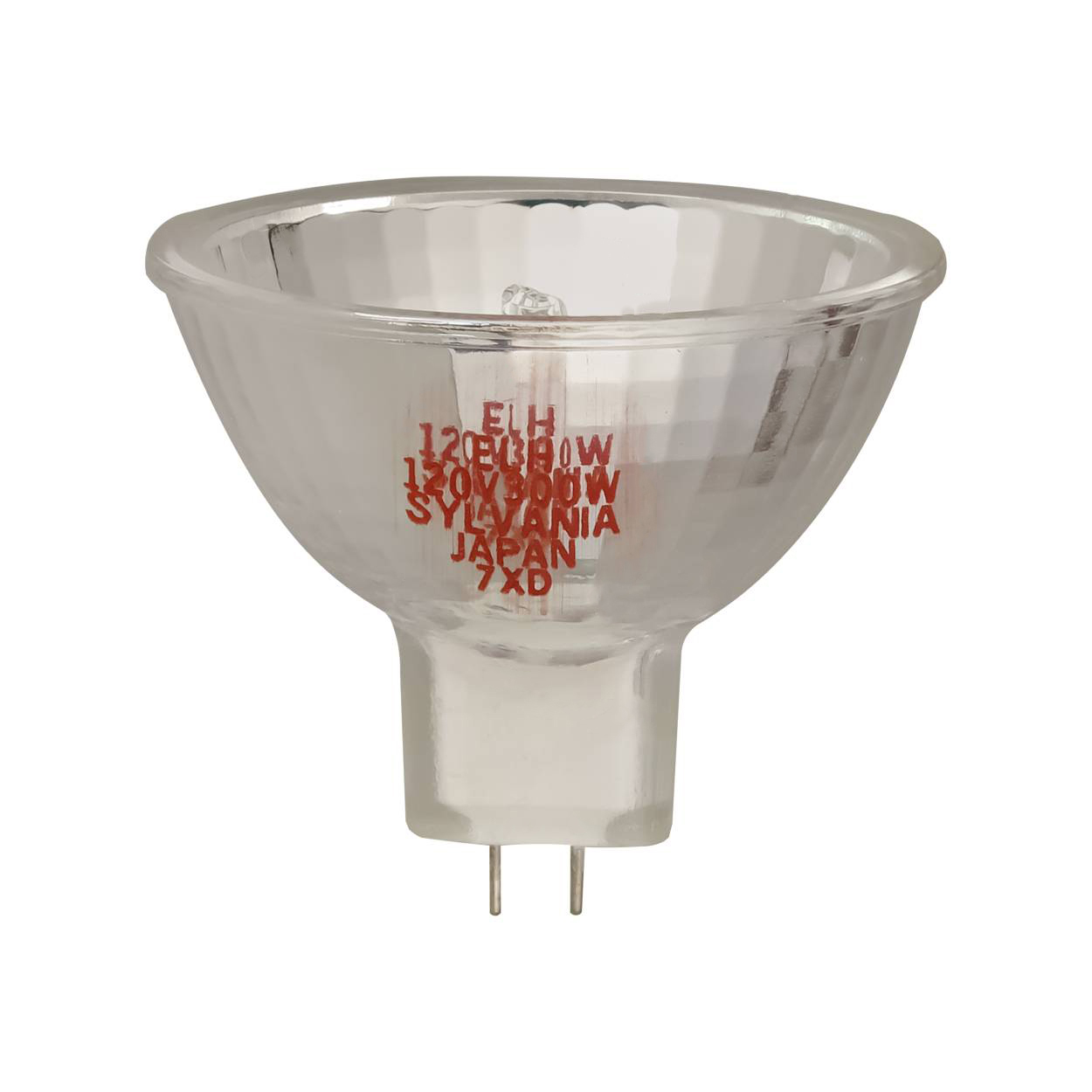 لامپ هالوژن 120 ولت 300 وات سیلوانیا (SYLVANIA) مدل کاسه ای (MR16) کد ELH-120V-300W پایه سوزنی (GZ6.35)