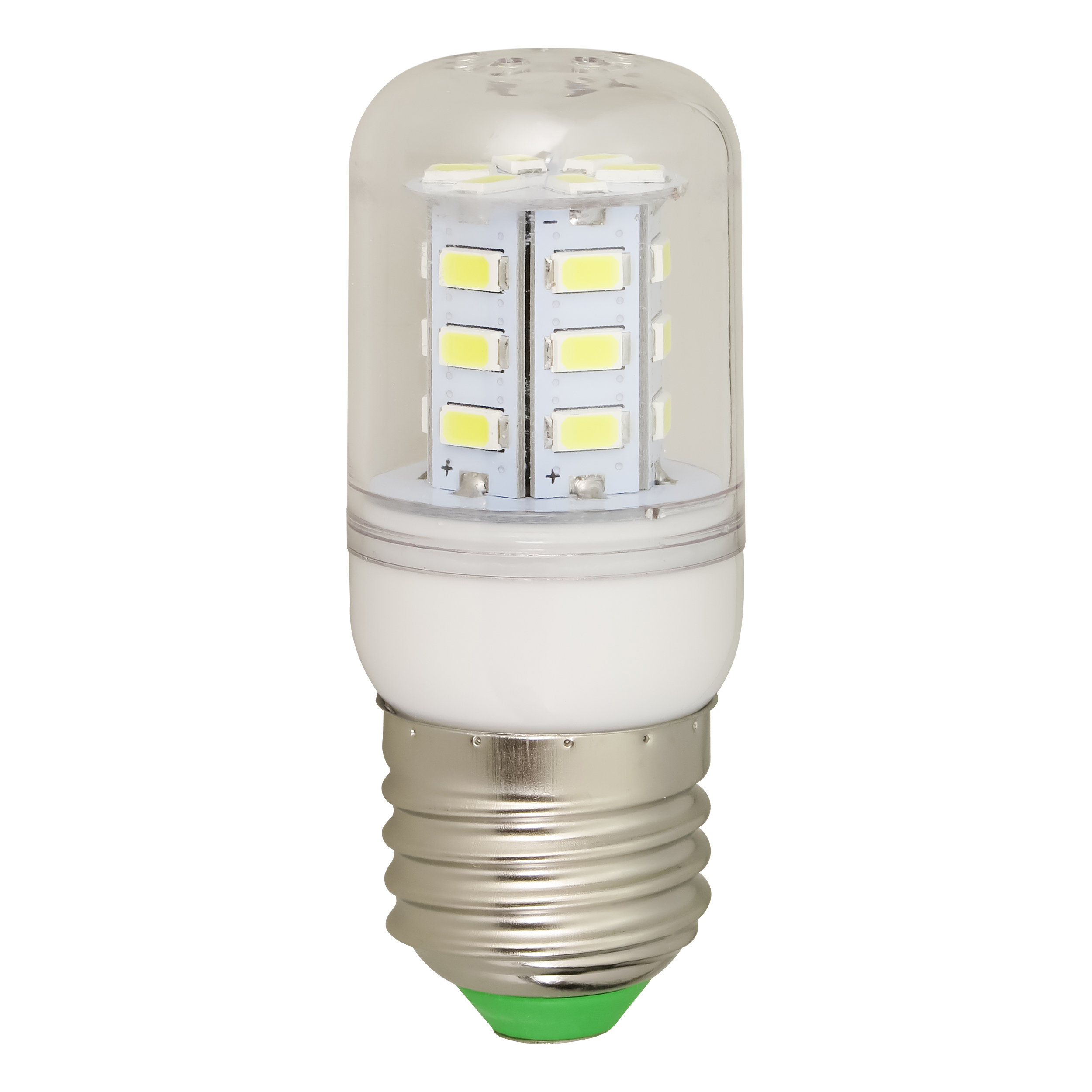لامپ 36 ولت 5 وات مدل 12V/85V-AC/DC کد E27-24SMD-5730 پایه سرپیچ معمولی (E27)