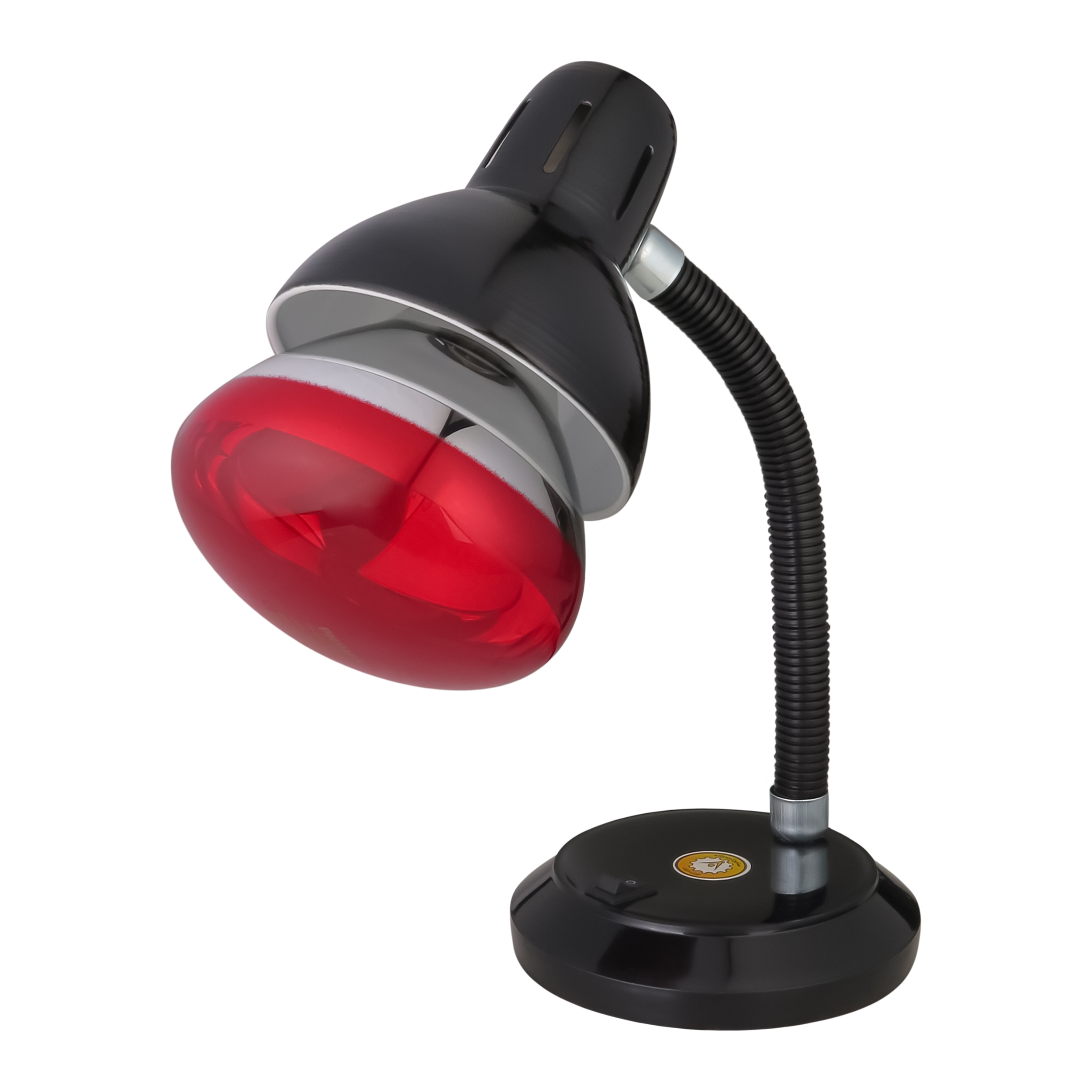 لامپ مادون قرمز (InfraRed) ۲۵۰ وات فیلیپس (PHILIPS) مدل BR125/RED پایه معمولی (E27) به همراه چراغ مطالعه صنایع فلزی کریم زاده مدل CL-113 کاسه بزرگ با پایه معمولی (E27) سرامیکی با ارتفاع فنر 26 سانتی متری دارای کلید و سیم دو شاخه دار