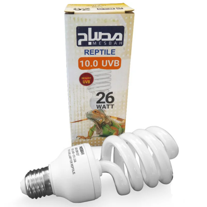 لامپ یووی بی مخصوص حیوانات و خزندگان (تراریوم) 26 وات مصباح مدل UVB 10.0% پایه E27