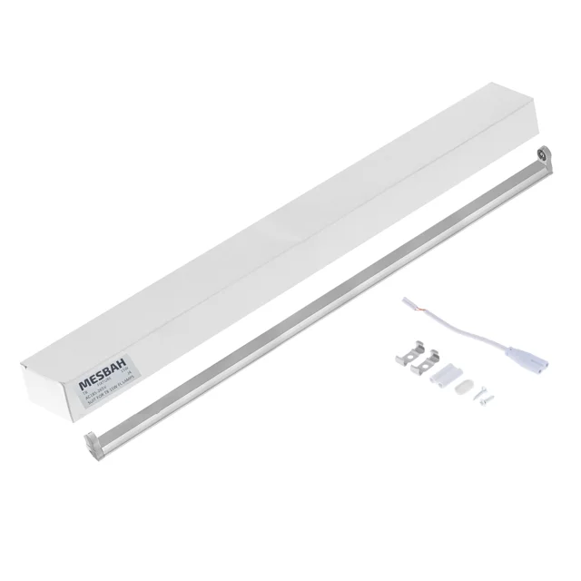 قیمت و خرید قاب مهتابی 15 وات مصباح مدل 15W-T8-45CM-G13 کامل با ترانس و بدنه آلومینومی بدون لامپ