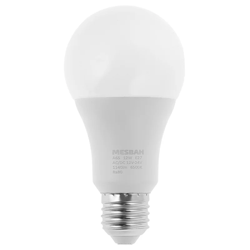 لامپ ال ای دی (LED) 12 ولت 12 وات مصباح کد 12V-24V مدل AC/DC پایه E27