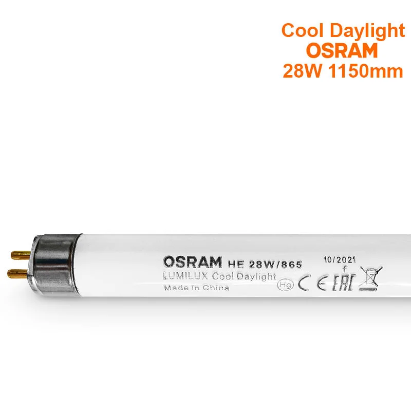 لامپ مهتابی 28 وات اسرام کد HE 28W مدل T5 پایه G5
