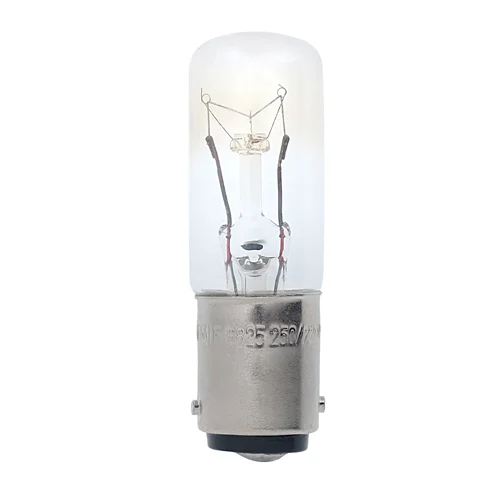 لامپ سیگنال رشته ای 220/250 ولت 6/10 وات اسرام (OSRAM) مدل 6825 کد T16X54MM پایه خاری دو کنتاکت (BA15D)