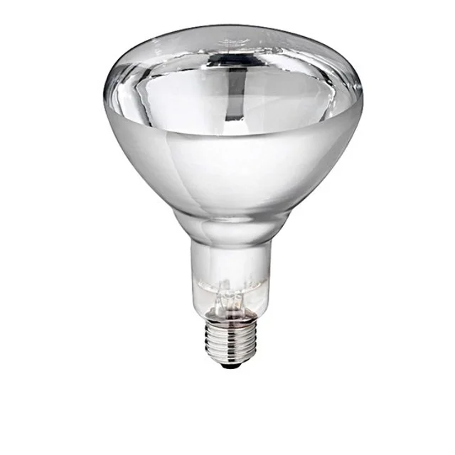 قیمت و خرید لامپ مادون قرمز (InfraRed) 2۵۰ وات فیلیپس (PHILIPS) مدل شیشه ساده پایه معمولی (E27)