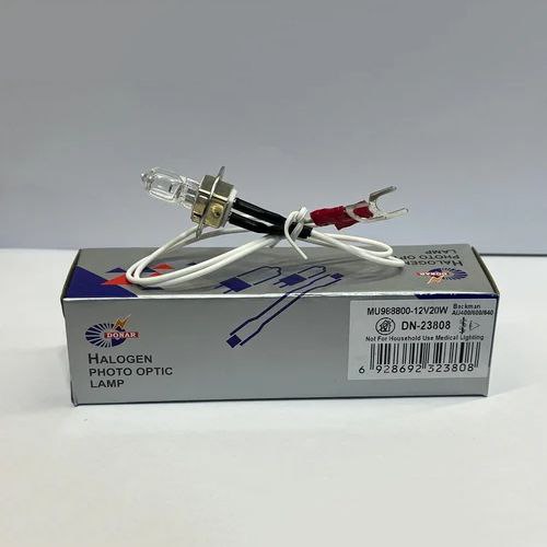 لامپ هالوژن اتوآنالایزر بیو شیمی بکمن (Beckman) 12 ولت 20 وات مدل DN-23808 کد MU988800 پایه سیم دار مناسب برای دستگاه های بکمن AU400, AU600, AU640