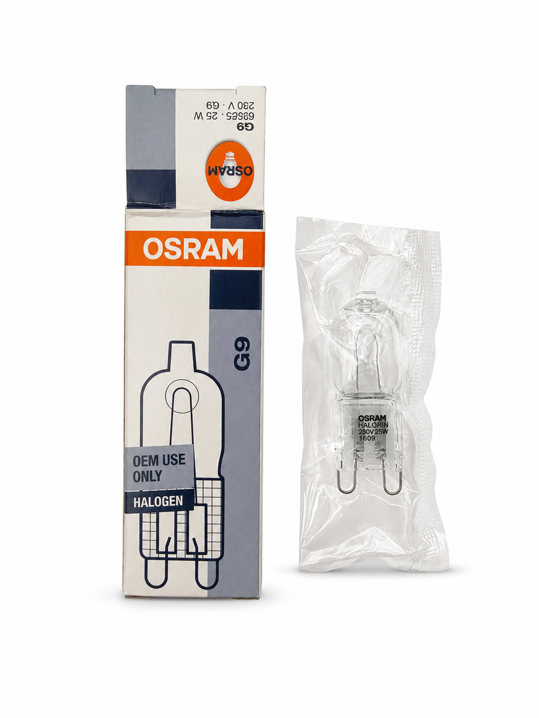 لامپ هالوژن 220 ولت 25 وات اسرام (OSRAM) مدل رشته ای کد 65925 پایه G9