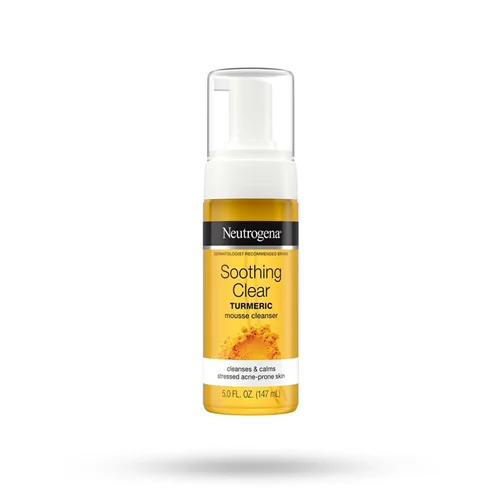فوم شستشو صورت نوتروژینا (Neutrogena) مدل سوتینگ کلیر (Soothing Clear) حجم 150 میلی لیتر حاوی عصاره زرد چوبه
