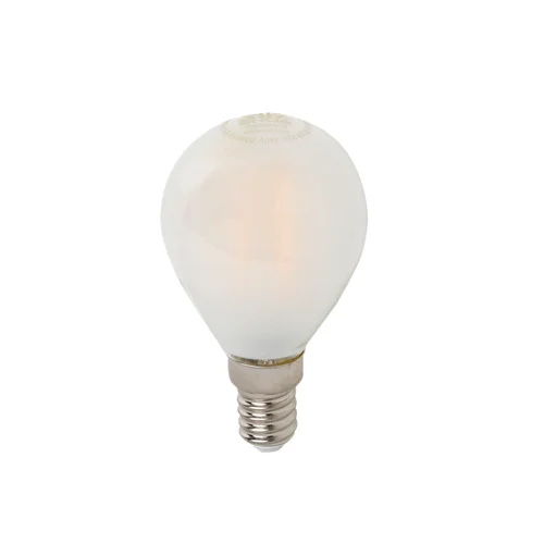 لامپ تخم مرغی فیلامنتی 220 ولت 4.5 وات شعاع مدل G45 شیشه مات پایه شمعی (E14)