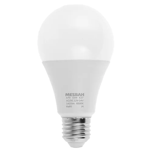 لامپ ال ای دی (LED) 12 ولت 15 وات مصباح کد 12V-24V مدل AC/DC پایه E27