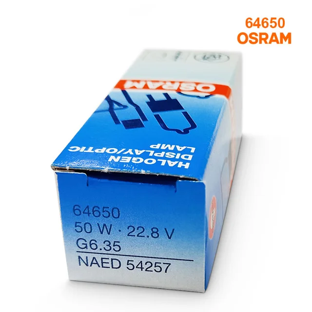 قیمت و خرید لامپ هالوژن سیالکتیک 22.8 ولت 50 وات OSRAM 64650 50W 22.8V G6.35 اسرام پایه G6.35