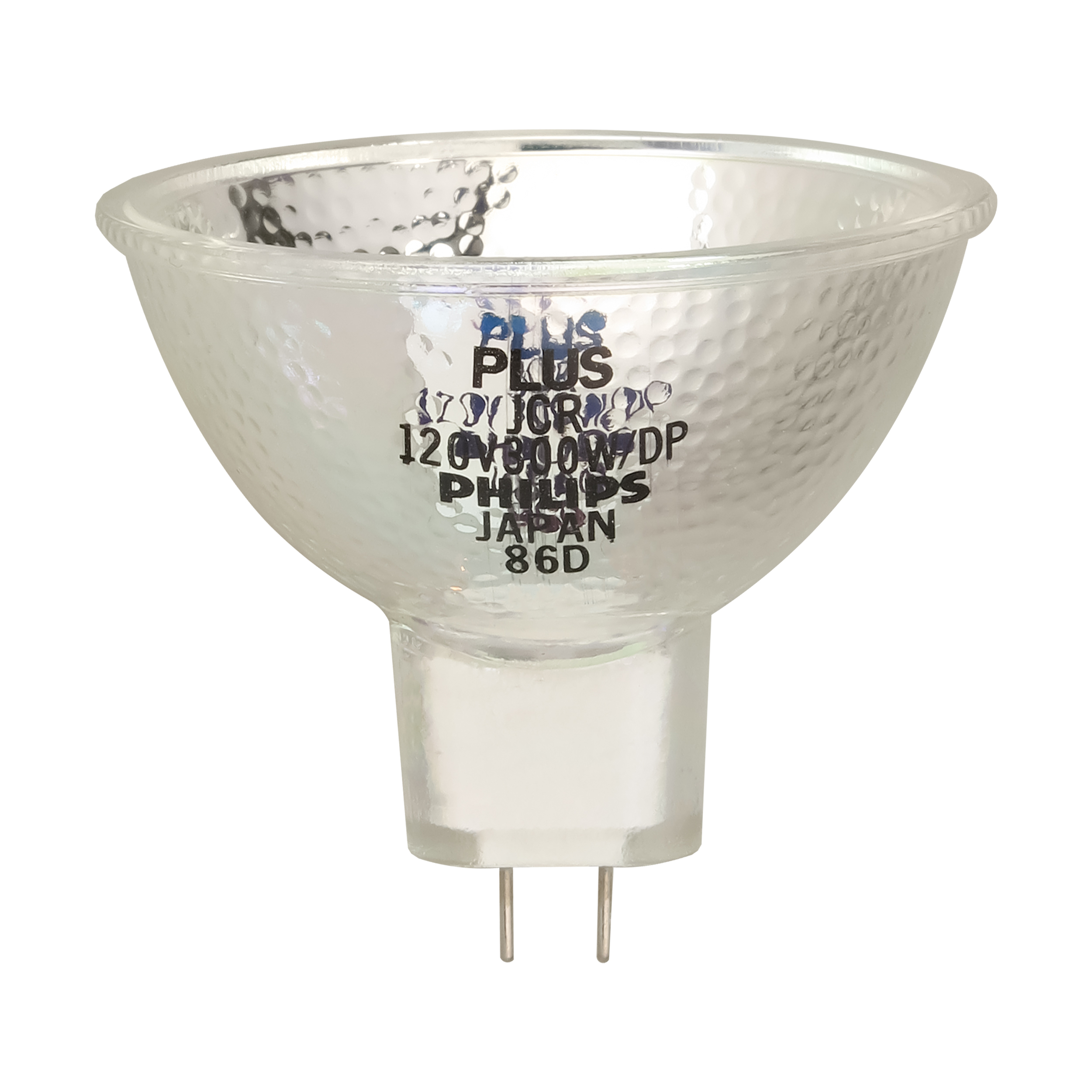 لامپ هالوژن 120 ولت 300 وات فیلیپس (PHILIPS) مدل کاسه ای (MR16) کد JCR-120V-300W/DP پایه سوزنی (GZ6.35)