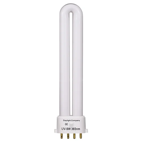 لامپ لاک خشک کن 9 وات مدل UV-9W 365nm مدل چهارپین مخصوص دستگاه های لاک خشک کن (دستگاه یو وی ناخن)
