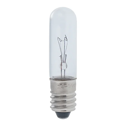 لامپ سیگنال رشته ای 24/30 ولت 3/5 وات مدل استوانه ای (Tubular) کد T10X40MM پایه پیچی (E10)