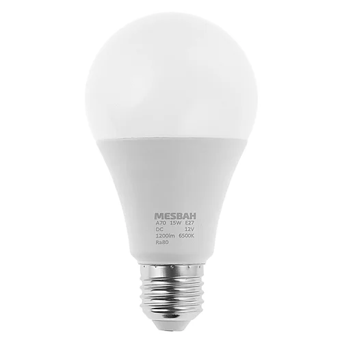 لامپ ال ای دی (LED) 12 ولت 15 وات مصباح کد 12V مدل DC پایه معمولی (E27)